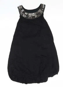Red Herring Womens Black Viscose Blend A-Line Size 14 - Picture 1 of 12