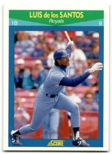 1990 Score Rising Stars Luis de los Santos Kansas City Royals #100 - Picture 1 of 2