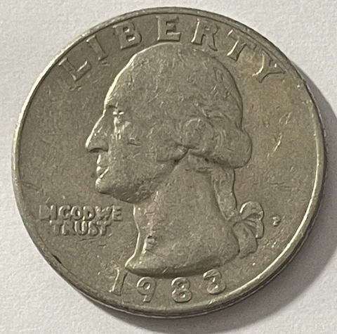1983 P Washington Quarter Error Cover