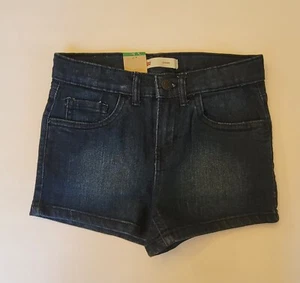 CUTE! NWT Levi's Youth Girl Denim Shorts Adjustable Waistband Stretch Size 8 - Picture 1 of 4