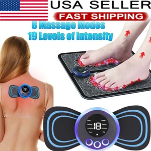 Electric Foot Neck Massager Pad Blood Circulation Muscle Stimulator Mat 19 Level - Picture 1 of 22