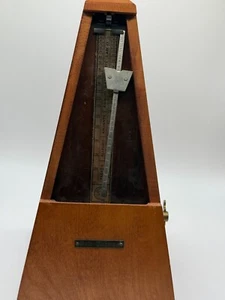 Vintage Seth Thomas Metronome De Maelzel Wood Case – Working Condition - Picture 1 of 6