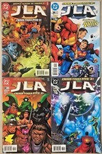 JLA#28-31 VF/NM LOT 1999 'CRISIS TIMES FIVE' GRANT MORRISON DC COMICS