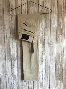 $220 G-Star Attacc Straight Twill SKULL Zipper Beige Jeans Pants 26 /32 - Picture 1 of 9