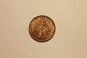 1955 South Africa 1/4 Penny KM# 44 African Coin - Picture 1 of 4