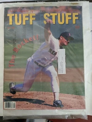 Vintage Original Still Sealed Jumbo Tuff Stuff Magazine ROGER CLEMENS Cover  - Image 1 of 2