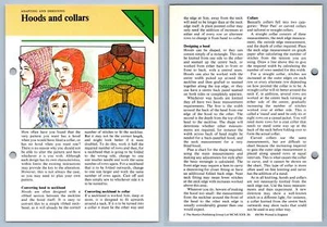Hoods & Collars - Adapting - 1979 Odhams Knitting Collection Instruction Card - Picture 1 of 1
