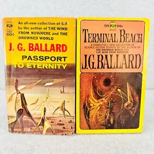 J G Ballard 2 Vintage Sci-Fi Anthologie Bücher TERMINAL BEACH und PASS IN DIE EWIGKEIT - Bild 1 von 12