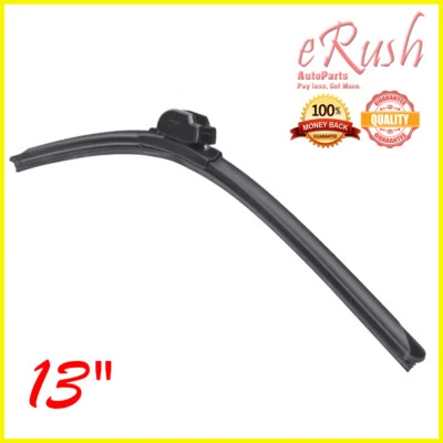 1 pieza Escobilla limpiaparabrisas individual 13" tipo G gancho en J premium híbrida silicona KM-1 Foto 1 de 4