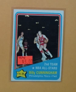 1971 72 Topps Basketball Karte #167 Billy Cunningham All Star Artikel 2 EX++ - Bild 1 von 3