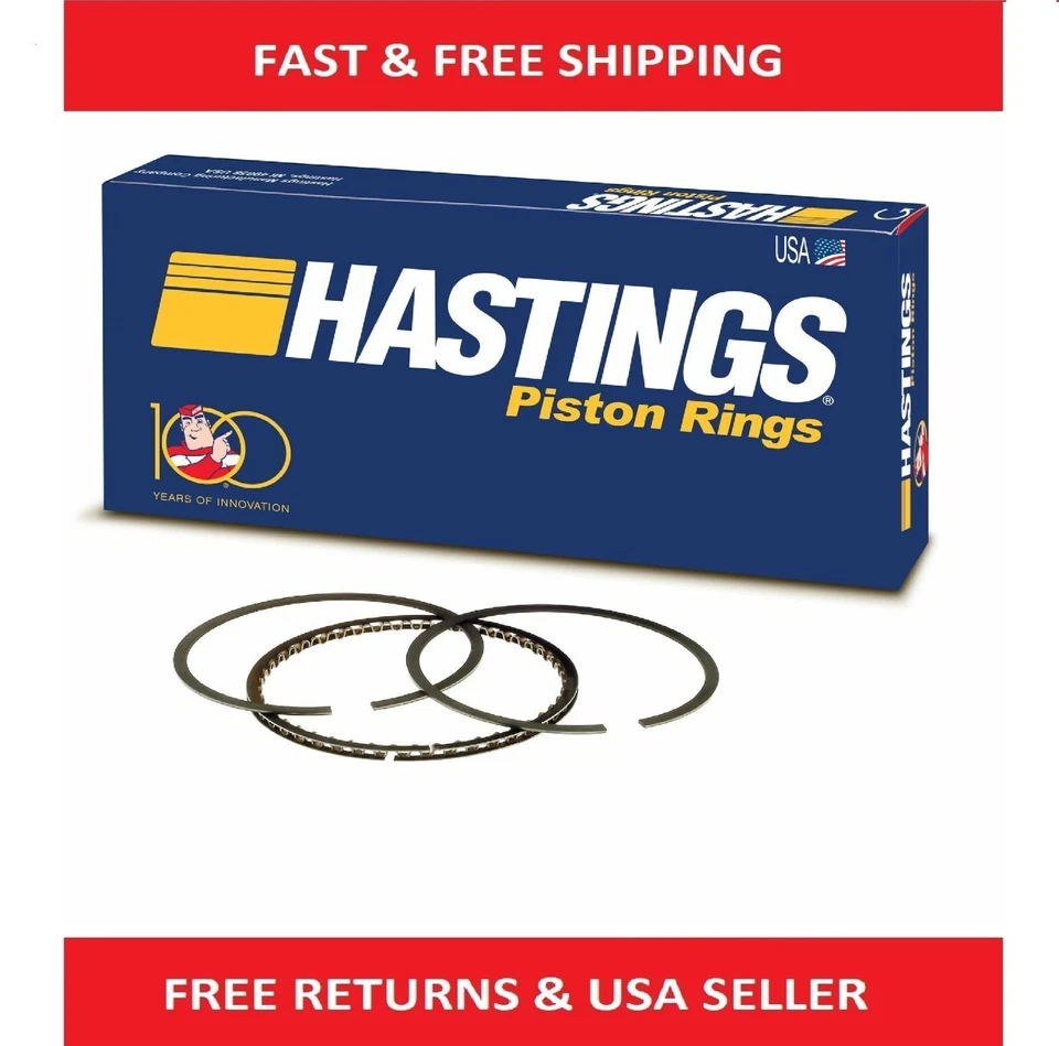 Hastings 2C4550 3.779 Diámetro Juego de 6 Anillos de Pistón de Motor Foto 1 de 4