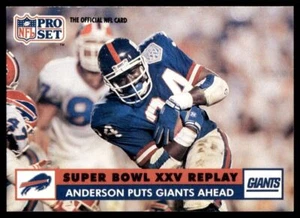 1991 NFL PRO SET SUPER BOWL XXV BUFFALO BILLS/NEW YORK GIANTS OTTIS ANDERSON #51 - Picture 1 of 2