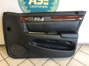 1998-2004 CADILLAC SEVILLE STS RH PASSENGER FRONT DOOR TRIM PANEL BLACK - Picture 1 of 5