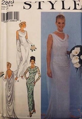 STYLE Women’s 2 in one Pattern for Wedding Dress and Long Dress, Sizes 8-18 - Image 1 of 2