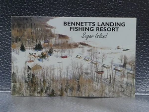 Postal topográfica turística Bennetts Landing Fishing Resort Sugar Island MI - Imagen 1 de 2