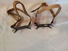 Vintage Cast Iron Ice Shoes Cleats   Old Antique Ice Fishing rare