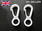 UK Seller x2 Flag Pole Clip Hooks Plastic Attach To Flagpole Rope Tools 1.3 inch