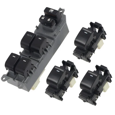 LHD Lighted LED Power Window Switch Set For Toyota RAV4 XA40 2013-2018 - Image 1 of 4