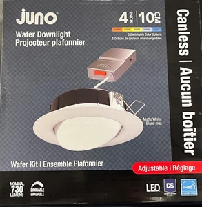 Juno Lighting WF4 ADJ SWW5 90CRI M6 Contractor Select Wafer 4"W - White - Picture 1 of 1