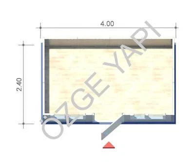 Schlüsselfertig Container Bürocontainer Baucontainer Wohncontainer 4,00m x2,40m  - Bild 1 von 4