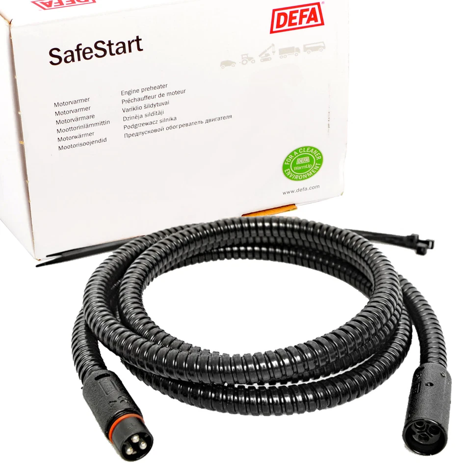 DEFA 460804 Verbindungskabel Innen Schwarz 2m 230V - Bild 1 von 1