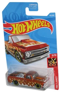 Hot Wheels '67 Chevy C10 (2017) HW Flames 9/10 Red Toy Car 176/250 - Picture 1 of 1