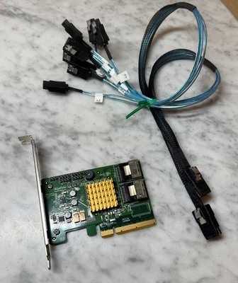 HighPoint RocketRaid RR2720SGL 8-Port 6Gb/s RAID PCI-Express With Cables - Image 1 of 4