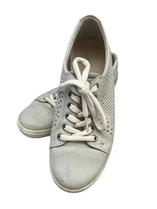 ECCO Soft 7 Casual Sneaker Women’s Size 7 US Perforated Gray Slip On’s Comfort - Picture 1 of 10