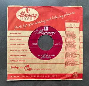 7" Johnny Horton - The Love Of A Girl - US Mercury - Picture 1 of 1