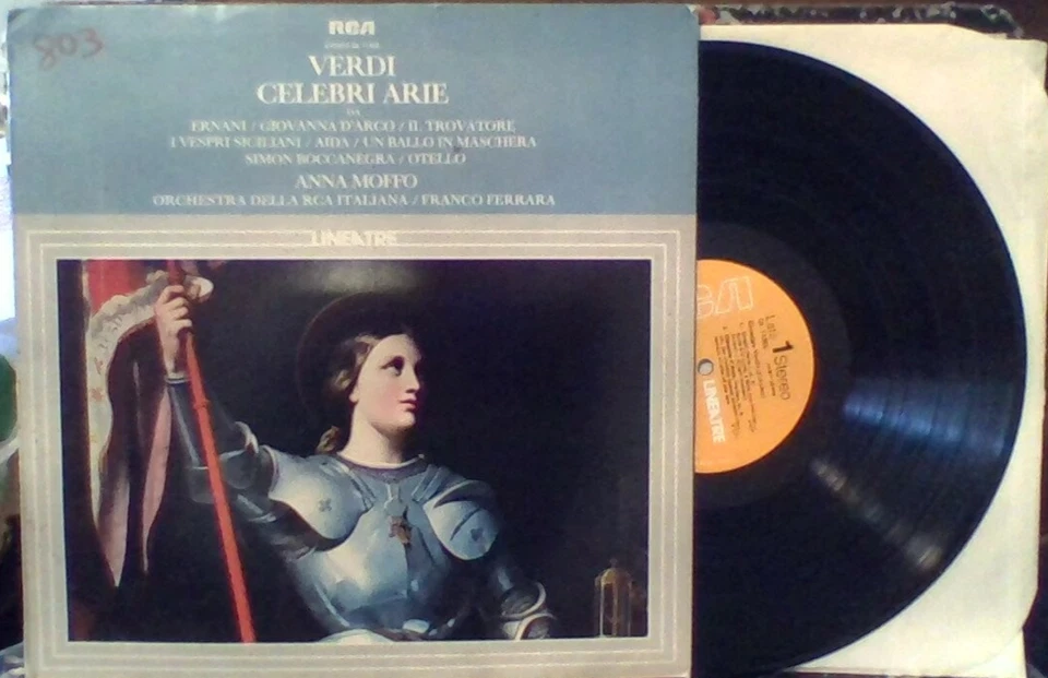 Giuseppe Verdi - Celebri Arie (Trovatore, Aida, Otello vinyl LP  Anna Moffo RCA - Image 1 of 1