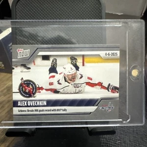 2024-25 NHL Topps NOW Sticker #154 Alex Ovechkin NHL Record 895th Goal In Hand - Picture 1 of 2