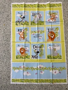 Connecting Threads Baby Blessings Quilt Panel by Judy Houghton Wild Zoo Animals - Picture 1 of 8