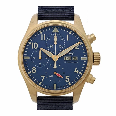 IWC Fliegeruhr Chronograph 41 IW388109 blau Herrenuhr gebraucht #111011 - Bild 1 von 4