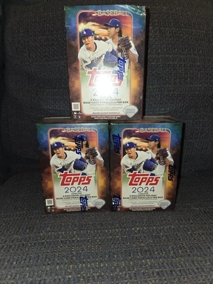 Lot of (3) 2024 Topps Series Update Blaster Boxes Sealed - Holiday Parallels