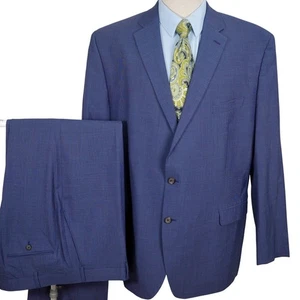 Lauren Ralph Lauren Suit Men 50L 40W 33L Blue Black Check Two Button Wool - Picture 1 of 20