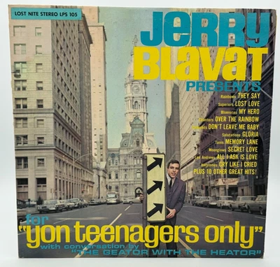 Jerry Blavat Presents for "yon teenagers only" 12" Vinyl Record - Tested Foto 1 de 4