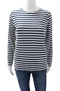 Gucci Girls Cotton Long Sleeve Striped Lightning Graphic T Shirt Blue Size 12 - Picture 1 of 7