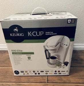 Keurig K40 Elite Brühsystem weiß BPA frei NEU - Bild 1 von 5