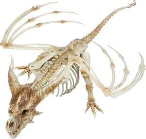 Halloween bewegliches Drachenskelett - misst 3 Fuß lang - drinnen/draußen, beweglich P - Bild 1 von 11