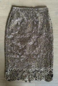 White House Black Market Rock Gold Cutouts Größe 2 NEU! - Bild 1 von 5