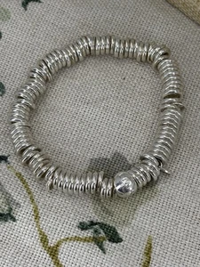 ENLACES de LONDRES 925 plata esterlina "Sweetie" pulsera totalmente sello grande - Imagen 1 de 9