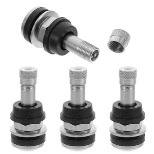 4 Pcs Automobile Valve Stem Metal Stems Heavy Duty Tire for Wheels - Picture 1 of 12