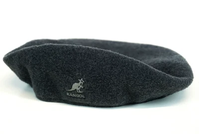 Kangol Vintage Gray Wool Logo Beret Size M - Image 1 of 4