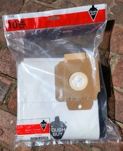 10 Bags TOUGH GUY 3ZJJ5 CV30 CV38, 2 Ply Filter Vacuum Bags For Karcher Tornado - Picture 1 of 3