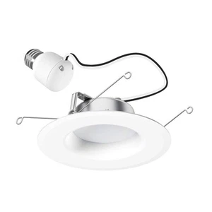 GE LAMPS LED8DRS6/830 LEDDwnliteKit,6in,700lm,3000K,Wht,Alum 481R25 - Picture 1 of 1