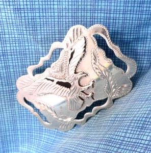 Western Eagle Dress Belt Buckle Inlay Artisan Handmade Signed Vtg 90s    .GMP474 - Picture 1 of 10