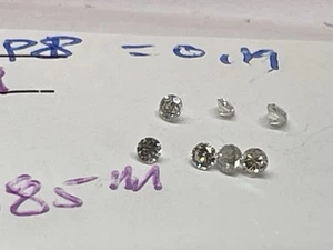 loose diamonds natural lot 7=0.19ct Si Vs  European Cuts and transitionals amazi - Picture 1 of 6
