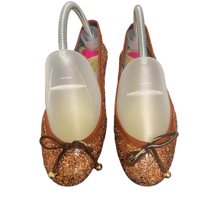 London Sole Sparkly Ballerina Flats Size 39 - Image 1 of 4