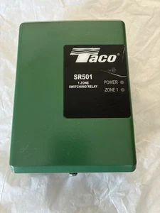 Taco SR501 Single Zone Switching Relay for Boiler Furnace. New No Box See Photo - Picture 1 of 6