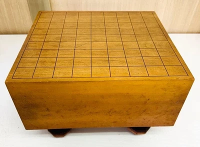 Vintage Japanese Chess Shogi Game Wooden Board Only W12.2×H9.4in With Legs Retro - Image 1 of 4